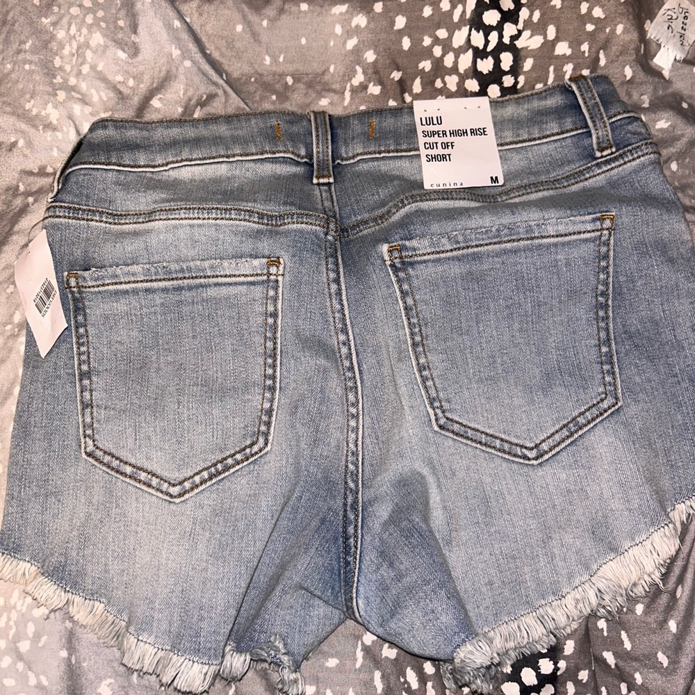 Eunina Super High Rise Denim Shorts